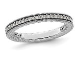 1/3 Carat (ctw) Diamond Wedding Band Ring in Sterling Silver